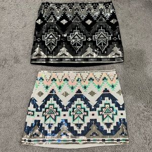 2 Express Skirts Large